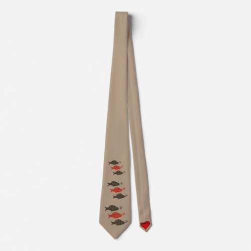 Singing Fish neck tie