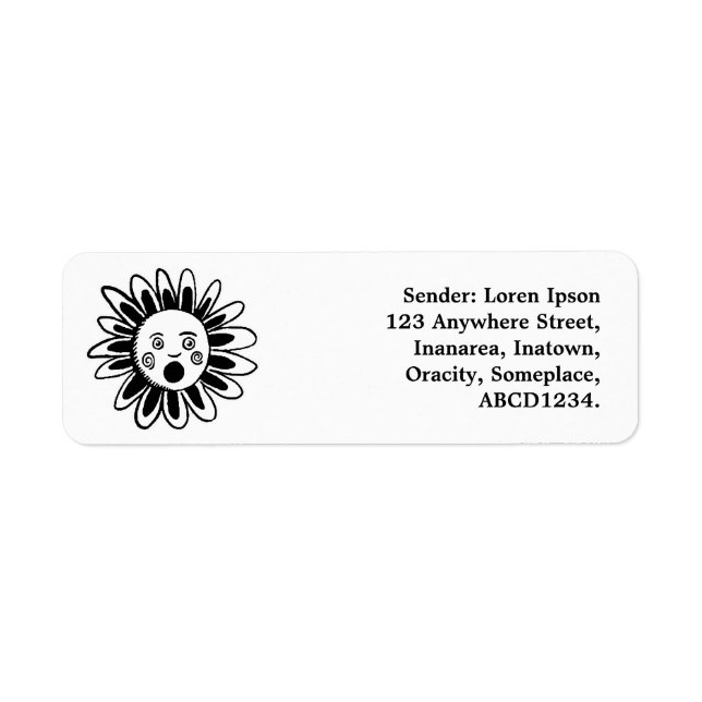 Singing Flower Label (Front)