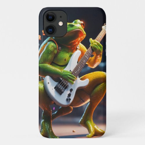 Singing Frog Print Mobile Cover 