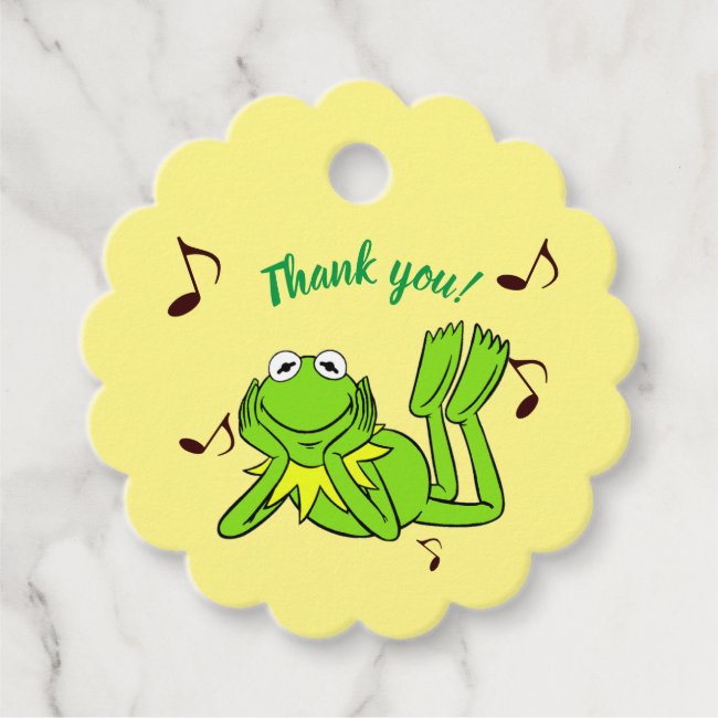  Singing Froggy Thank You Favor Tag