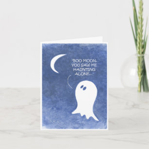 Singing Ghost Halloween Card