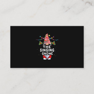 Singing Gnome Christmas Pajamas Matching Family Gr Enclosure Card