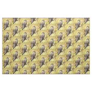 Singing Gray Catbird Fabric