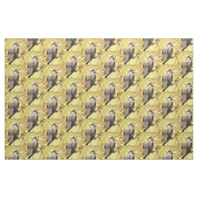 Singing Gray Catbird Fabric