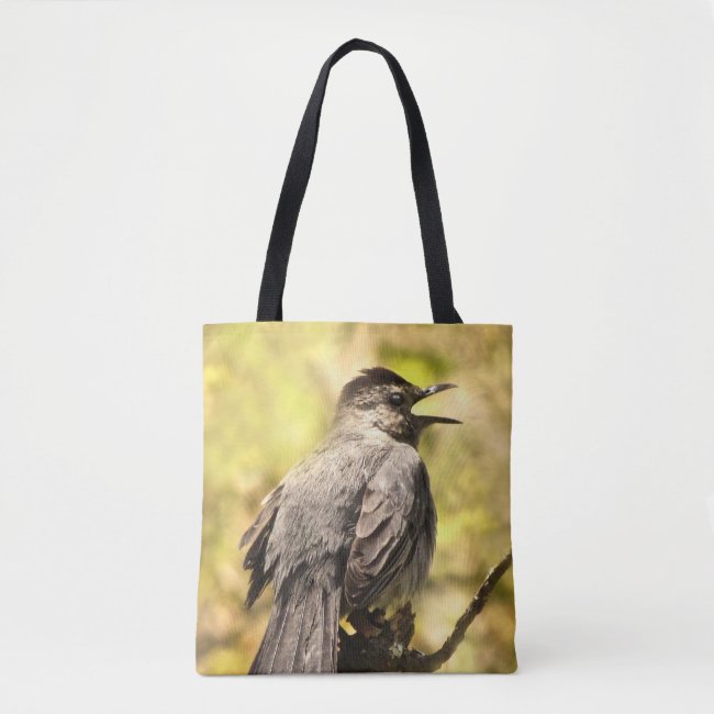 Singing Gray Catbird Tote Bag