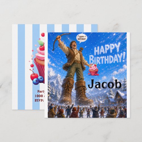 Singing Happy Birthday Card Invitation