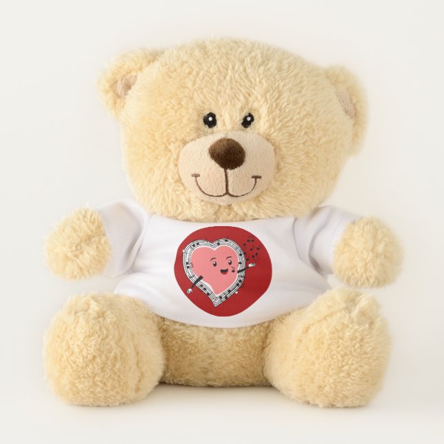 Singing heart teddy bear (Front)