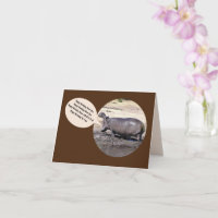 Singing Hippo Birthday Card/personalize