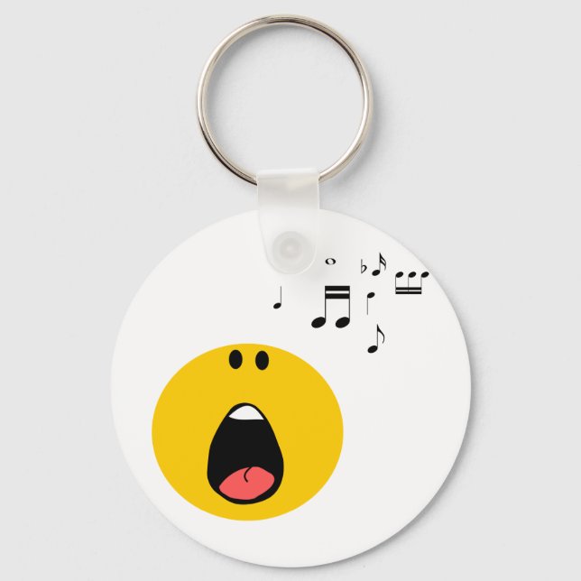 singing his little heart out keychain (Front)