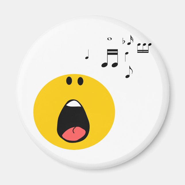 singing his little heart out magnet (Front)