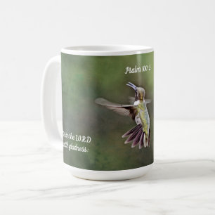 Singing Hummingbird Scripture Mug Cup