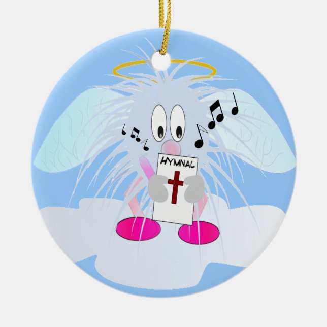 Singing in Heavens Choir Ornament (Front)