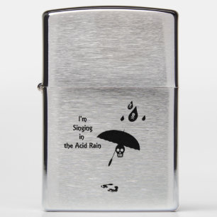 Singing In The Acid Rain Zippo Lighter