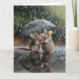 Singing in the rain card