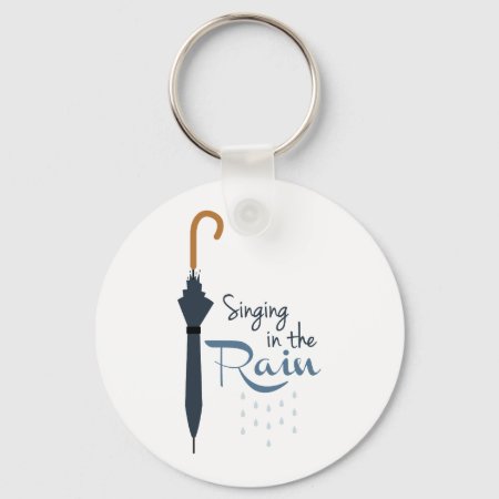 Singing In The Rain Keychain