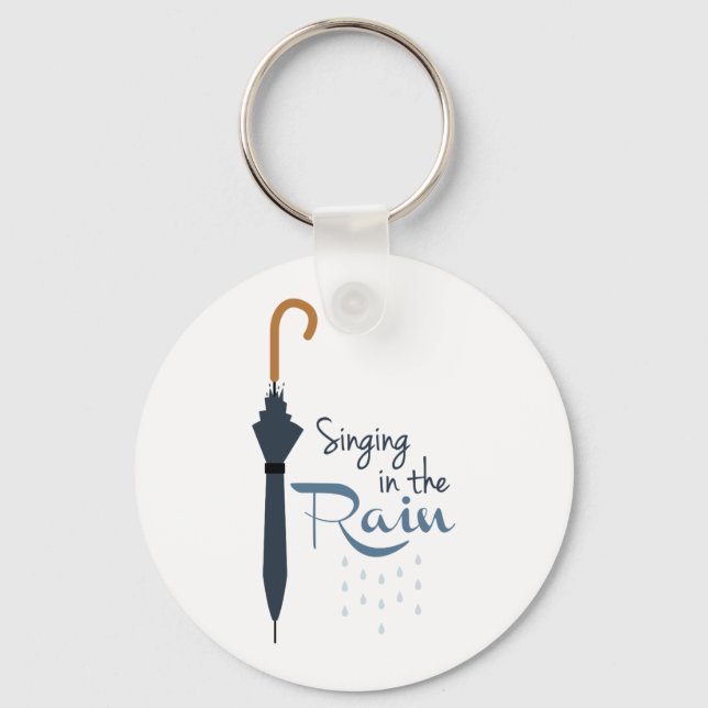 Singing in the Rain Keychain (Front)