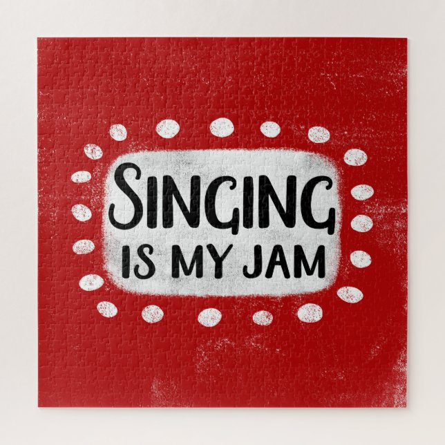 Singing Is My Jam Jigsaw Puzzle (Vertical)