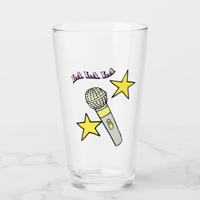 Singing Karaoke Glass Tumbler (Front)
