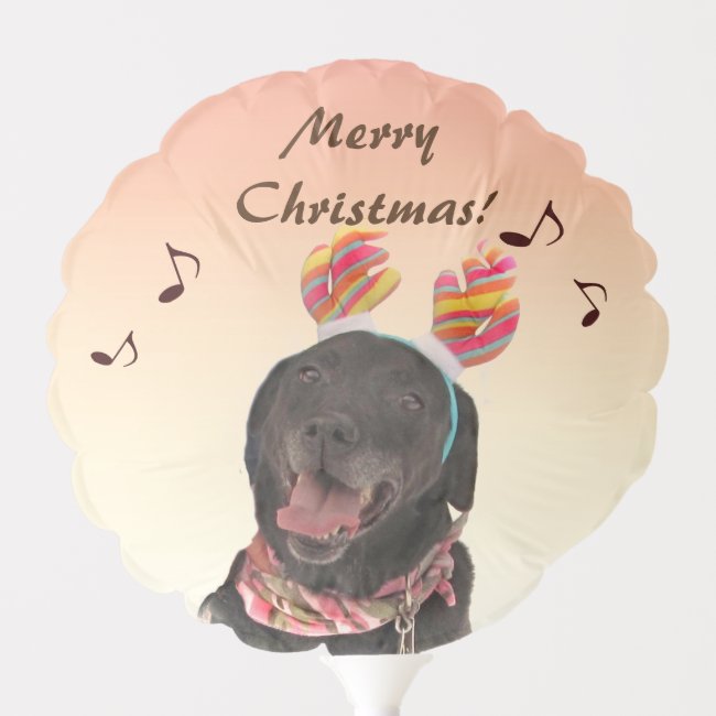 Singing Labrador Retriever Dog Christmas Balloon