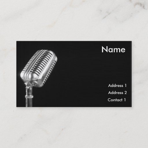 Customizable SINGING LESSONS BUSINESS CARD