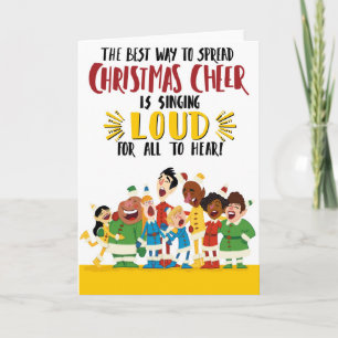 Singing Loud For All to Hear Holiday Card