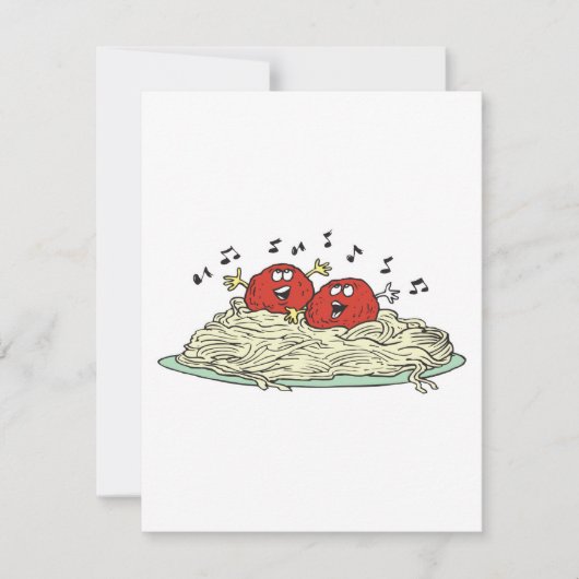 singing meatballs on spaghetti (Front)