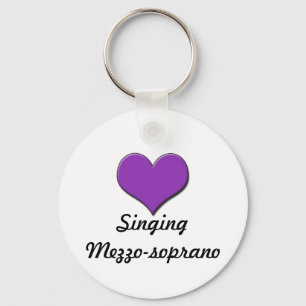 Singing Mezzo-soprano Keychain