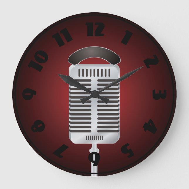 Singing Microphone Clock (Front)