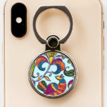 Singing Northern Bird folk art Phone Ring Stand