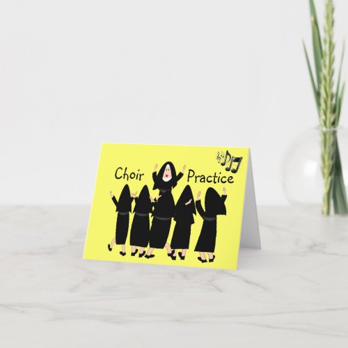 Singing Nuns Choir Practice Note Cards_Adorable Card