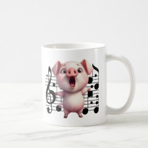 Singing Pig – LaLaLaLaLa Good Morning Coffee Mug