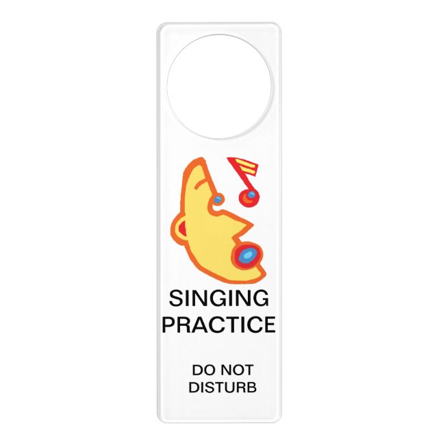 Singing Practice, Do not disturb Door Hanger (Front)