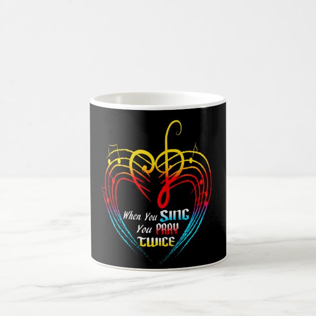 Singing Pray Twice Coffee Mug (Center)