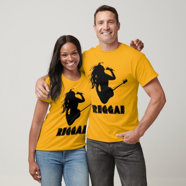 Singing Reggae Music Rasta Rastaman Guitar Playing T-Shirt (Unisex)