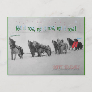 Singing Sled Dogs: SItka Alaska Malamute Choir Postcard