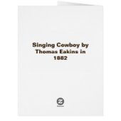 Singing Spanish Cowboy w Banjo Playing Trail Song (Back)