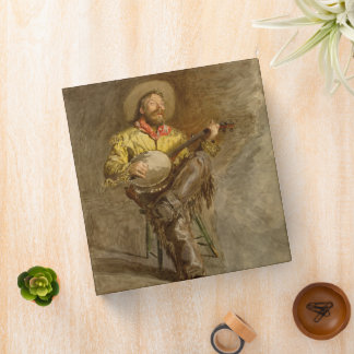 Singing Spanish Cowboy w Banjo Playing Trail Song 3 Ring Binder