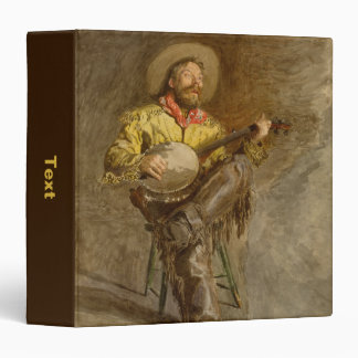 Singing Spanish Cowboy w Banjo Playing Trail Song 3 Ring Binder