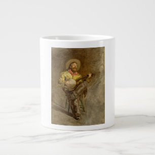 Singing Spanish Cowboy w Banjo Playing Trail Song Giant Coffee Mug