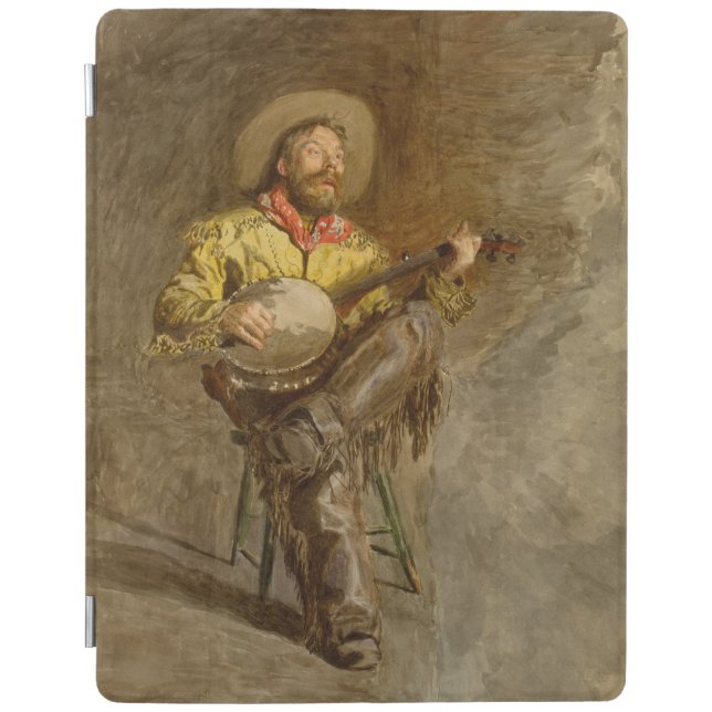 Singing Spanish Cowboy w Banjo Playing Trail Song iPad Smart Cover (Front)