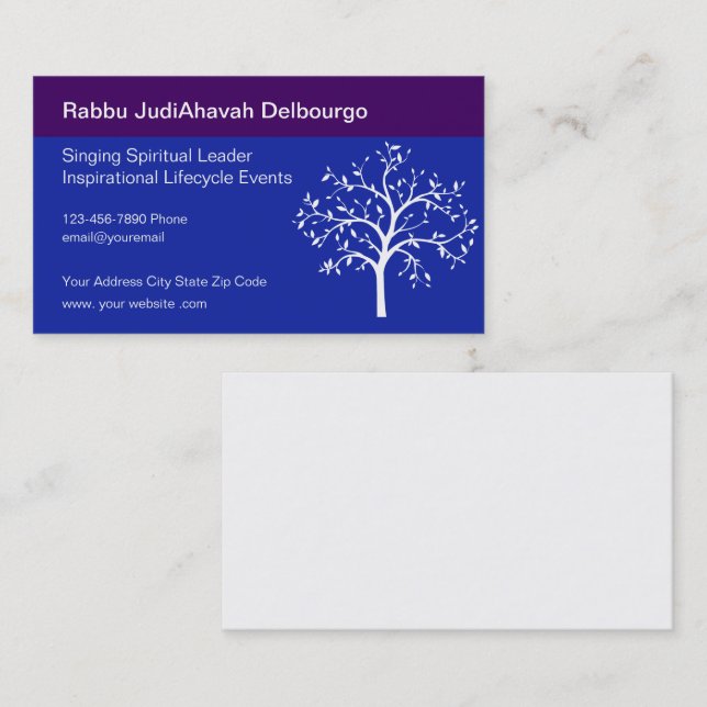 Singing Spiritual Leader Business Cards (Front/Back)