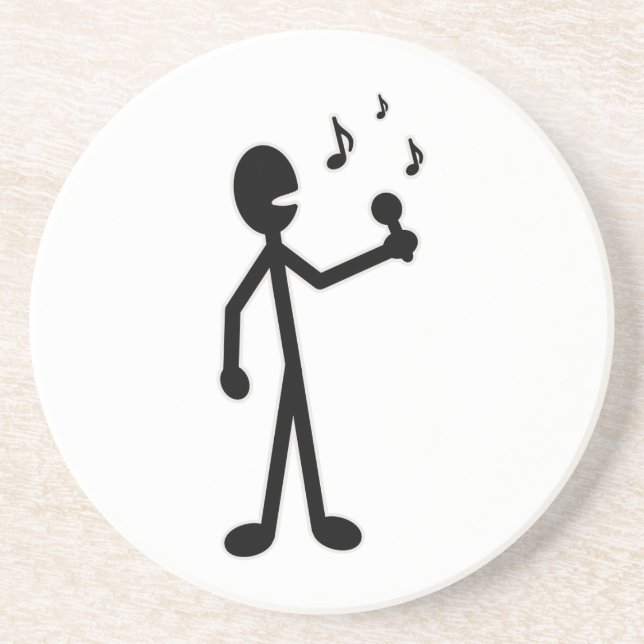 Singing Stick Figure Coaster (Front)