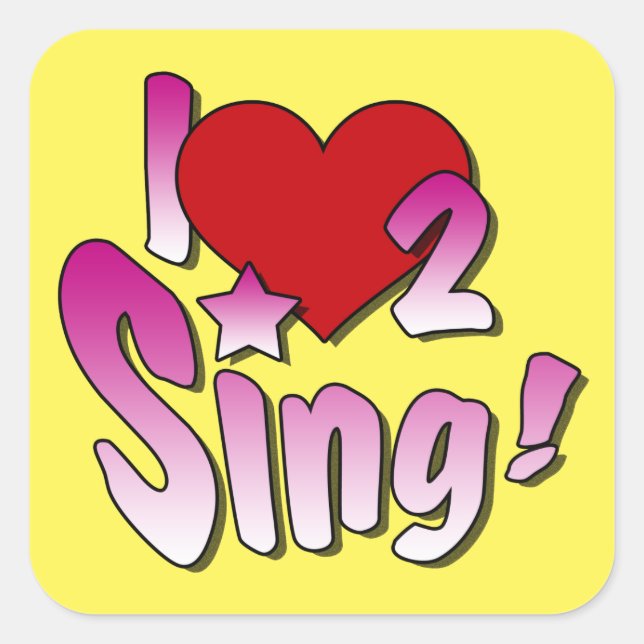 Singing Sticker (Front)