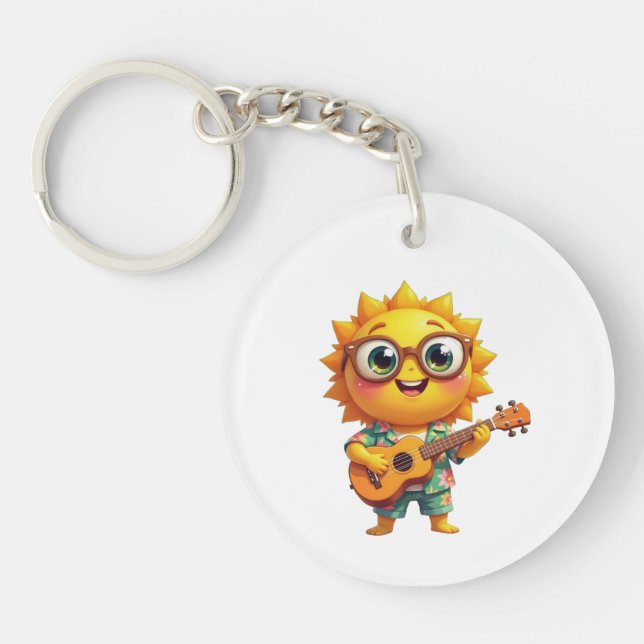 Singing Sun Keychain (Front)