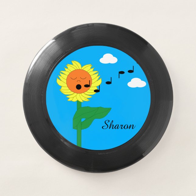 Singing Sunflower: Wham-O Frisbee (Front)