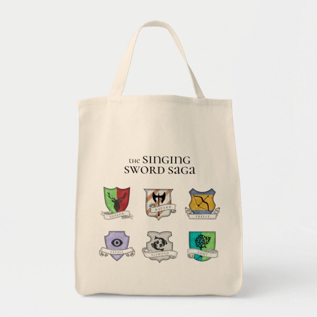 Singing Sword Saga | Noble Houses Tote Bag (Front)