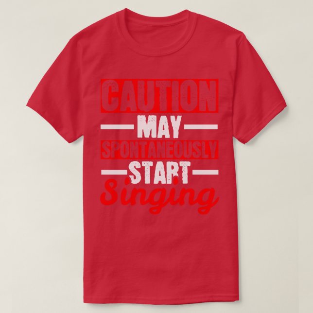 Singing T-Shirt (Design Front)