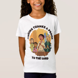 SINGING THANKS AND PRAISE Mom Daughter Kids T-Shirt