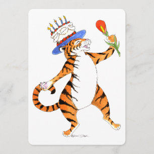 Singing Tiger Birthday Party Invitation