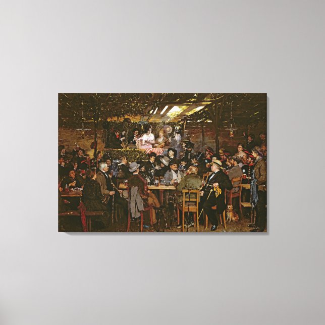 Singing to a Captive Crowd Canvas Print (Front)
